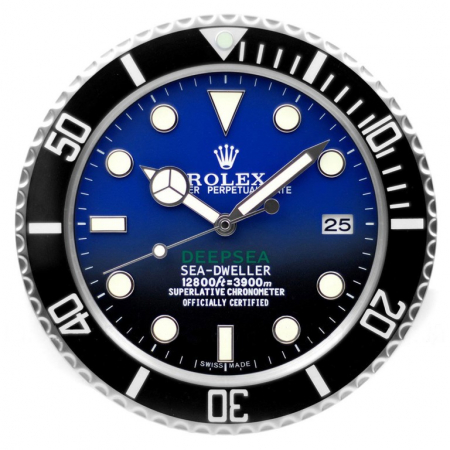 Rolex wall clock. Wall clock in the style of a Rolex DEEPSEA SEA-DWELLER wristwatch.