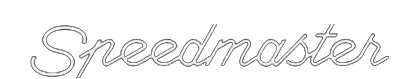 Speedmaster text logo.
